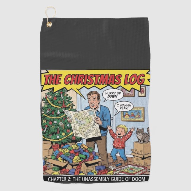 christmas 2 golfhandtuch (Vorderseite)