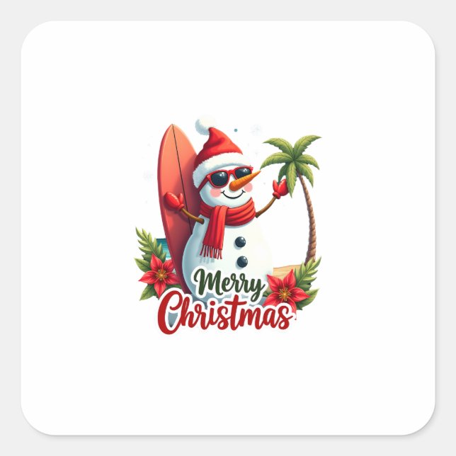 christmas (2) quadratischer aufkleber