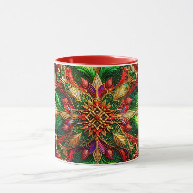 CHRISTMAS ~ 3D ~ Multicolor ~ Tasse (Zentrum)