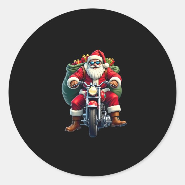 Christmas (4) runder aufkleber (Vorderseite)