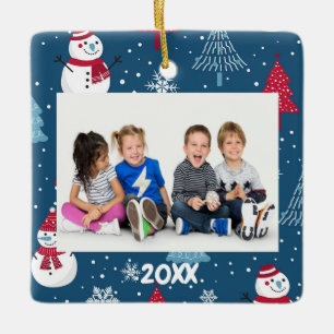 Christmas 5x7 Custom Foto Date Keramikornament