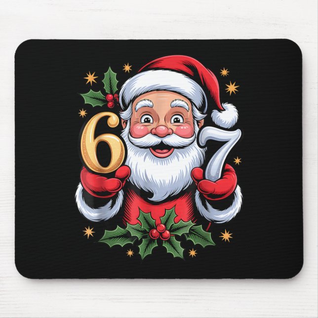 Christmas 67 Funny Xmas Six Seven Ugly Sweater 6 7 Mousepad (Vorne)