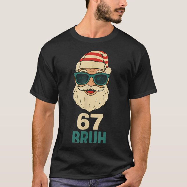 Christmas 67 Meme Design Funny Six Seven Hands 6 7 T-Shirt (Vorderseite)