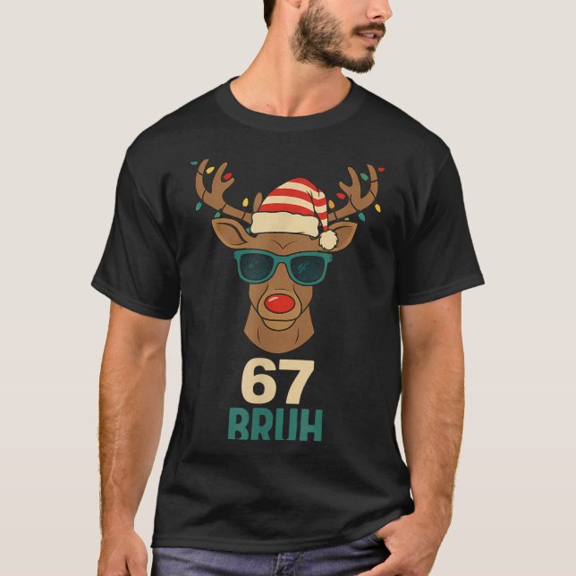 Christmas 67 Meme Design Funny Six Seven Hands 6 7 T-Shirt (Vorderseite)