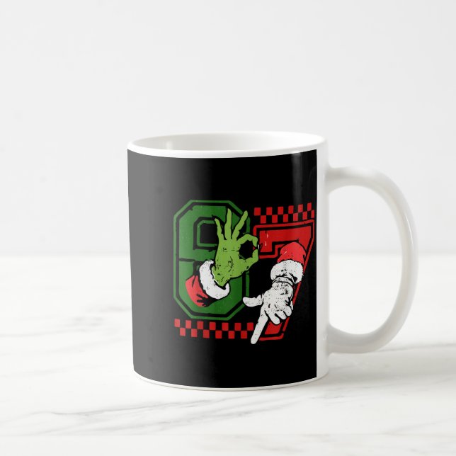 Christmas 67 Meme Xmas Six Seven Men Women Kids  Kaffeetasse (Rechts)