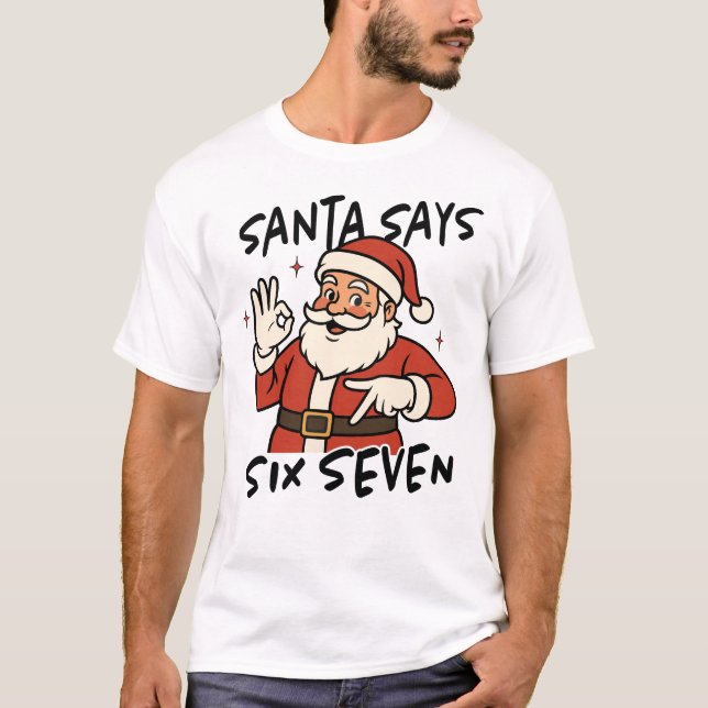 Christmas 67 Tee Funny Gen Z Meme Six Seven (Vorderseite)