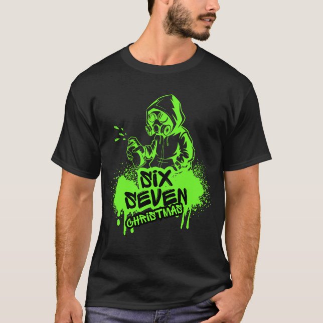 Christmas 67 Tee Grunge Graffiti Six Seven Meme (Vorderseite)