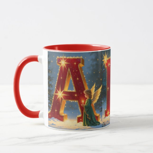 Christmas ABC Festive Holiday Coffee Mug Tasse (Links)