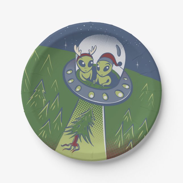 Christmas abduction pappteller (Vorderseite)