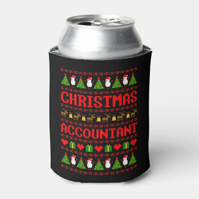 Christmas Accountant Dosenkühler (Kanne Vorderseite)