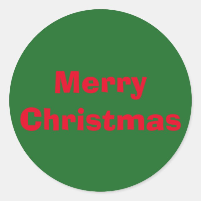 Christmas Ad Lib Red Green Sticker von Janz (Vorderseite)