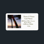 Christmas address labels adressaufkleber<br><div class="desc">Tropical Christmas Palm Tree Rücksendeadressen-Aufkleber</div>