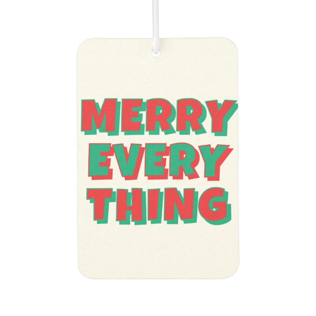 Christmas Air Freshener Autolufterfrischer (Vorderseite)