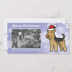Christmas Airedale Terrier / Welsh Terrier Feiertagskarte