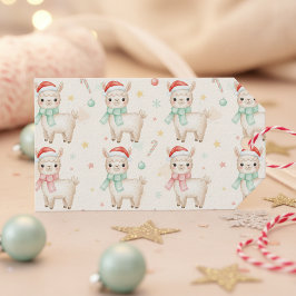 Christmas Alpaca Gift Tags Cute Holiday Llama Geschenkanhänger