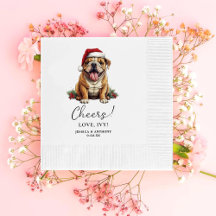 Christmas American Bulldog Personalisiert Cheers