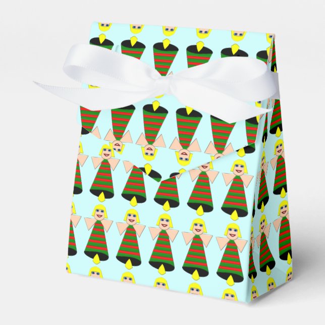 Christmas Angel Bell Favor Box Geschenkschachtel (Vorderseite)