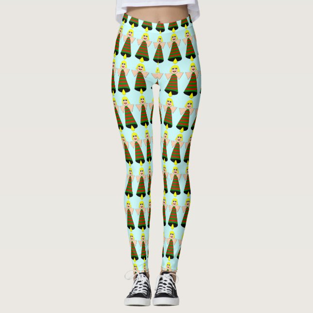 Christmas Angel Bell Leggings (Vorderseite)