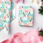 Christmas Angel Fanfariel Geschenkpapier<br><div class="desc">Ein musikalischer Weihnachtsengel umgeben von Trompeten und Musik</div>