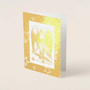 CHRISTMAS ANGEL GREETCARD Foil Card Folienkarte