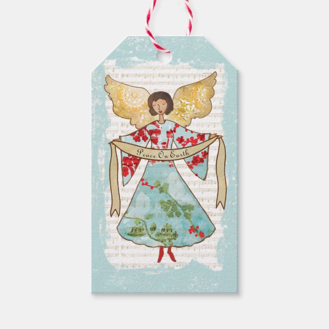 Christmas Angel Personalisiert Geschenkanhänger (Vorderseite)
