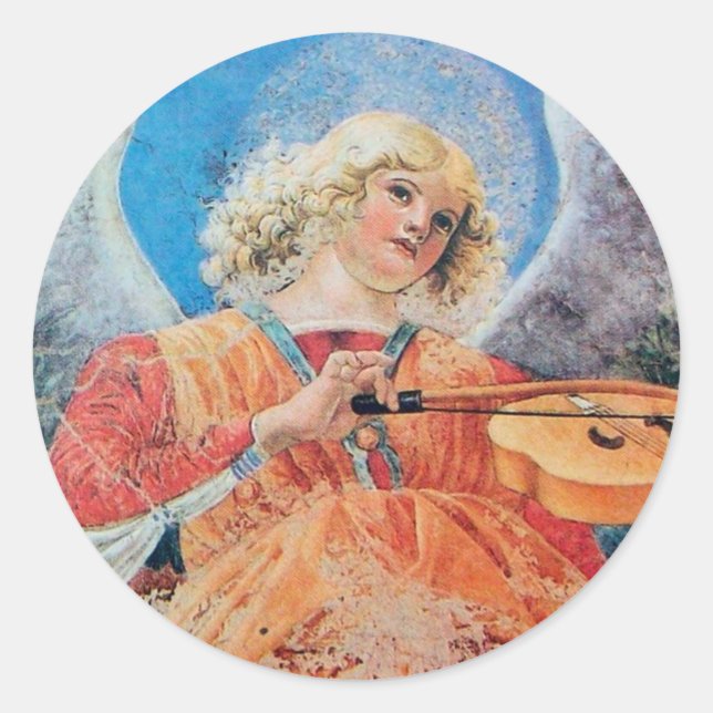 CHRISTMAS ANGEL RUNDER AUFKLEBER (Vorderseite)