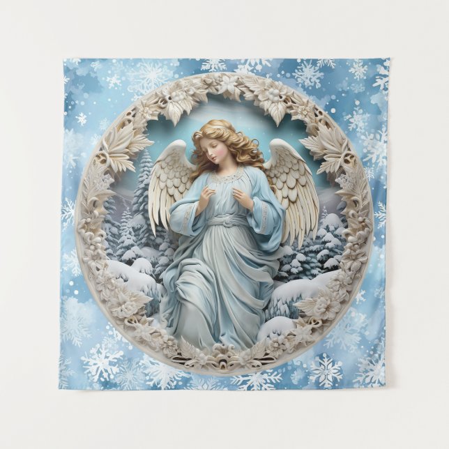 Christmas Angel Tapestry Wandteppich (Vorderseite)