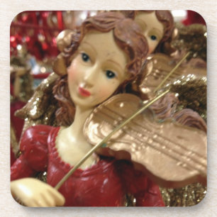 CHRISTMAS ANGEL UND VIOLIN UNTERSETZER