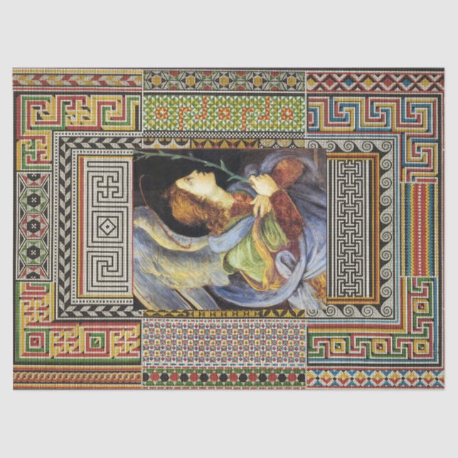 CHRISTMAS ANGEL VON FILIPPINO LIPPI SEIDENPAPIER (Vorderseite)