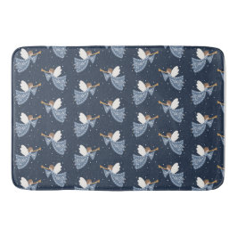 Christmas Angel Weltfrieden Holiday Heartfelt Badematte