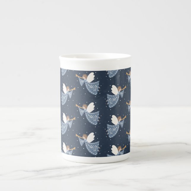 Christmas Angel Weltfrieden Holiday Heartfelt Prozellantasse (Vorderseite)