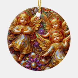 CHRISTMAS ~ Angels 19. Jahrhundert ~ Keramik Ornament