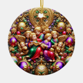 CHRISTMAS ~ Angels 19. Jahrhundert ~ Keramik Ornament