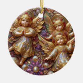 CHRISTMAS ~ Angels 19. Jahrhundert ~ Keramik Ornament