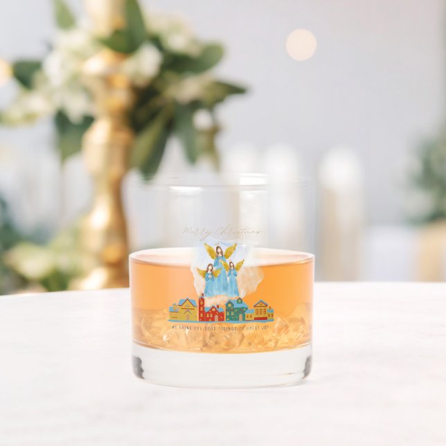 Christmas Angels Bring Joy and Tidings Home Decor! Whiskyglas (Insitu (Hochzeit))
