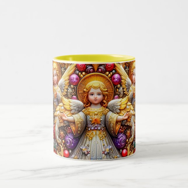 ~ CHRISTMAS ANGELS ~ ZWEIFARBIGE TASSE (Mittel)