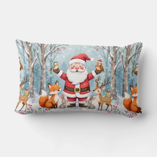Christmas Animals Throw Pillow Lendenkissen (Rückseite)