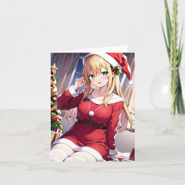 Christmas Anime M - AI Karte (Vorderseite)