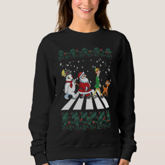 Christmas Arbey Road  Christmas Sweatshirt