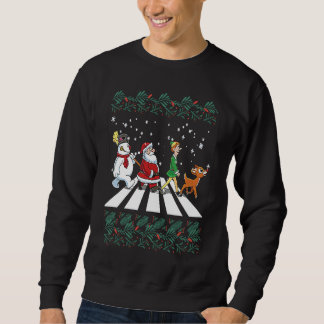 Christmas Arbey Road  Christmas Sweatshirt