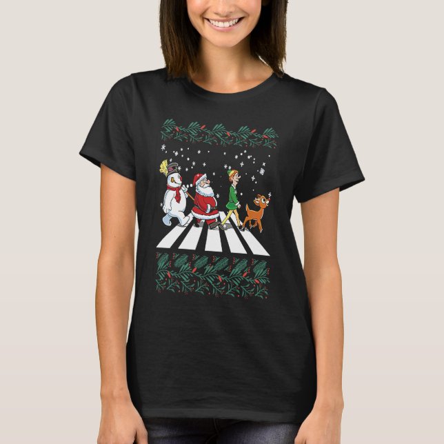 Christmas Arbey Road  Christmas T-Shirt (Vorderseite)