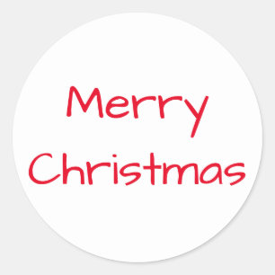 Christmas Architect Red White Sticker von Janz