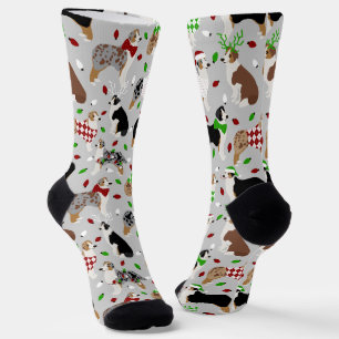 Christmas Australian Shepherd Socken