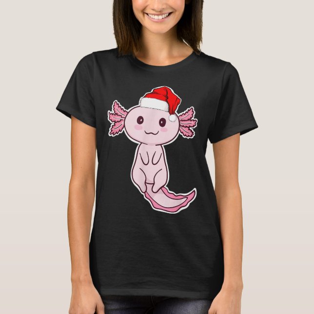 Christmas Axolotl  T-Shirt (Vorderseite)