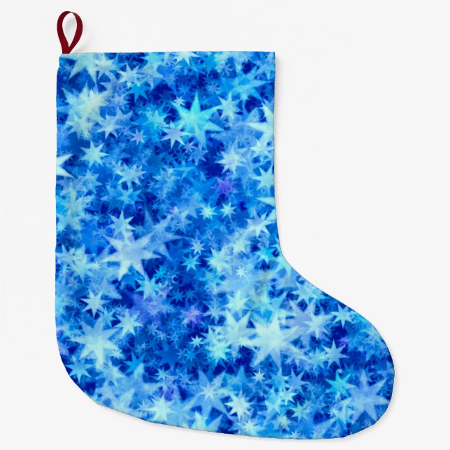 Christmas Azure Horizon Großer Weihnachtsstrumpf (Vorderseite)