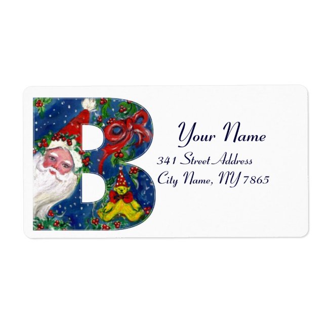 CHRISTMAS B SCHREIBEN / SANTA CLAUS MIT ROtem RIBB (Vorne)