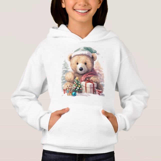 Christmas baby bear  hoodie for kids (Vorderseite)