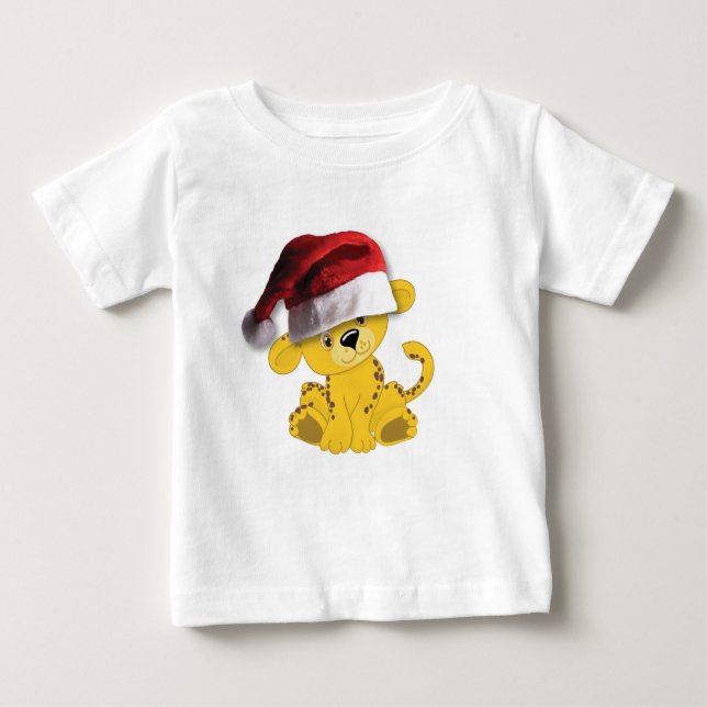 Christmas Baby Cheetah Baby T-shirt (Vorderseite)