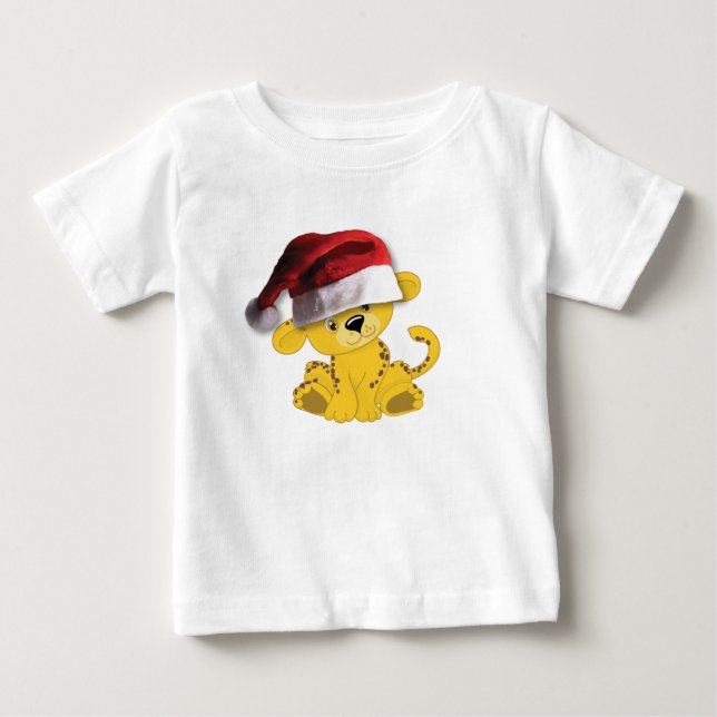 Christmas Baby Cheetah T-shirt (Vorderseite)