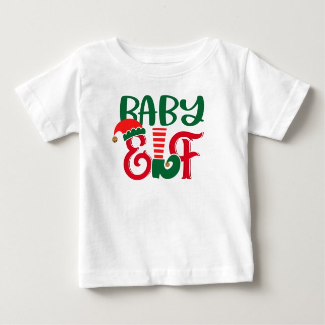 Christmas Baby Elf Baby T-shirt (Vorderseite)